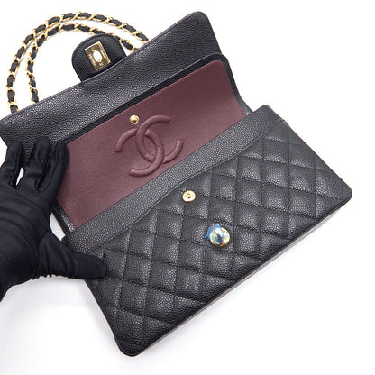Chanel Medium 25cm Classical Double Flap Caviar Black