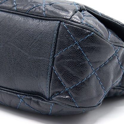 Chanel Caviar Large Flap Bag Navy with