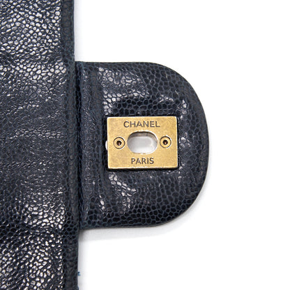 Chanel Caviar Large Flap Bag Navy with
