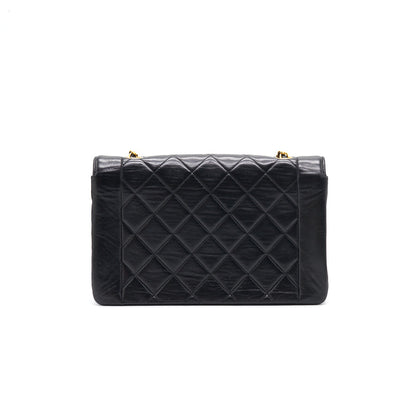 Chanel Medium Diana Bag black with 24K