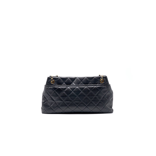 Chanel Large Black Quilted Leather CC Timeless Tote