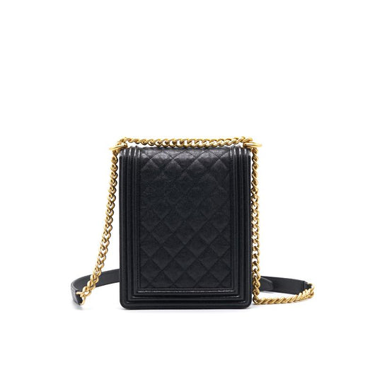Chanel Grained Calfskin Boy Chanel Handbag