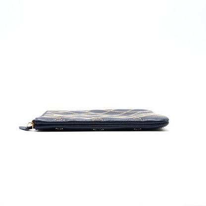 Chanel Calfskin with Metal Bead Pouch
