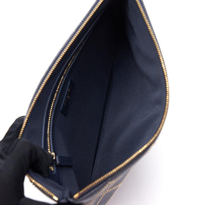 Chanel Calfskin with Metal Bead Pouch