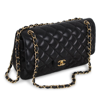 Chanel Classic Flap Bag - Black Jumbo