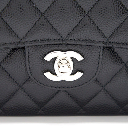 Chanel Medium 25cm Classical Double Flap Caviar Black  Year 2020