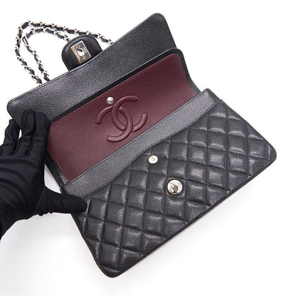 Chanel Medium 25cm Classical Double Flap Caviar Black  Year 2020