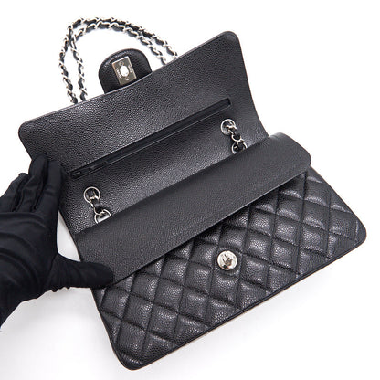 Chanel Medium 25cm Classical Double Flap Caviar Black  Year 2020