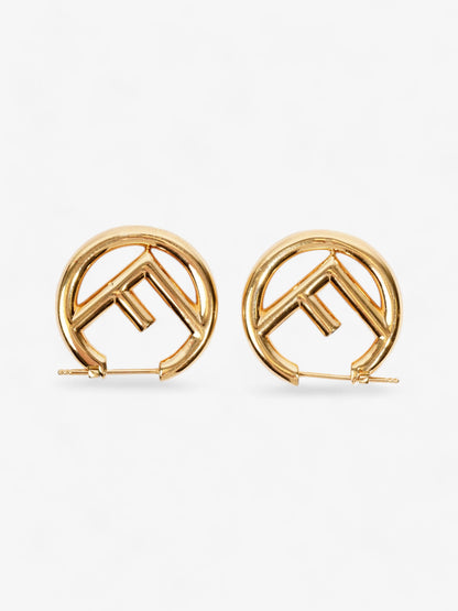 Fendi F is for Fendi Earrings Gold Base Metal