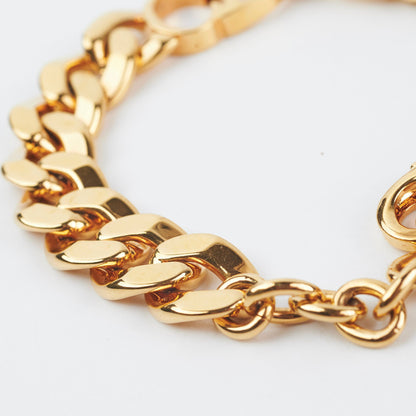 Christian Dior Gold CD Logo Chain Bracelet