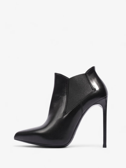 Saint Laurent Paris Ankle Boot 110 Black Leather EU 40 UK 7