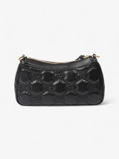 Gucci GG Shoulder Bag Black Matelasse Leather Small