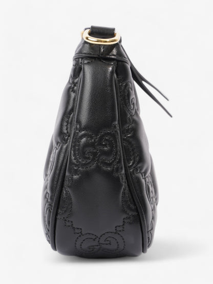 Gucci GG Shoulder Bag Black Matelasse Leather Small