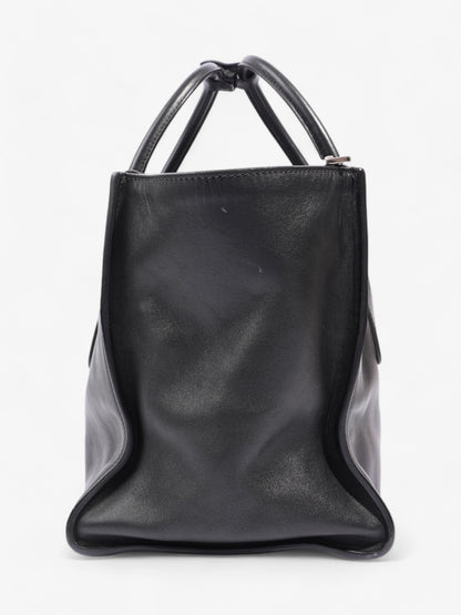 Prada Twin Pocket Tote Black Leather Medium