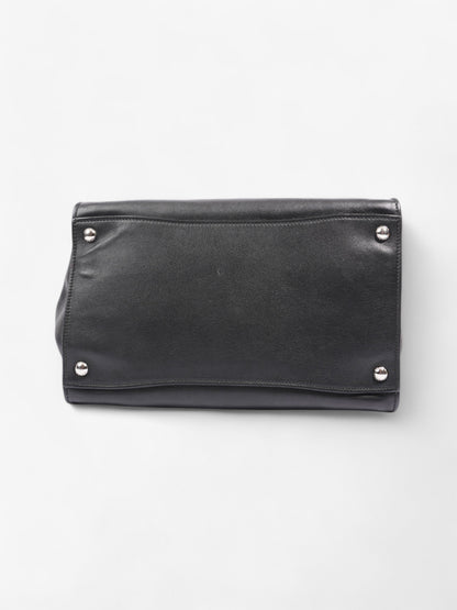 Prada Twin Pocket Tote Black Leather Medium