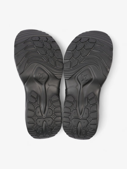 Louis Vuitton Monogram Slides Black Rubber EU 38 UK 5