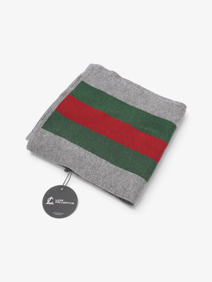 Gucci Classic Stripe Grey / Red / Green Wool