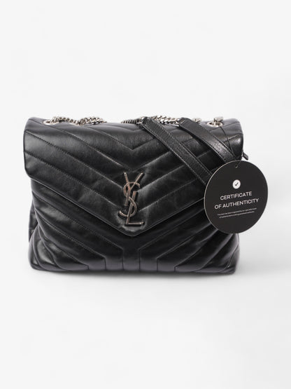 Saint Laurent Lou Lou Medium Black Leather