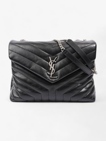 Saint Laurent Lou Lou Medium Black Leather