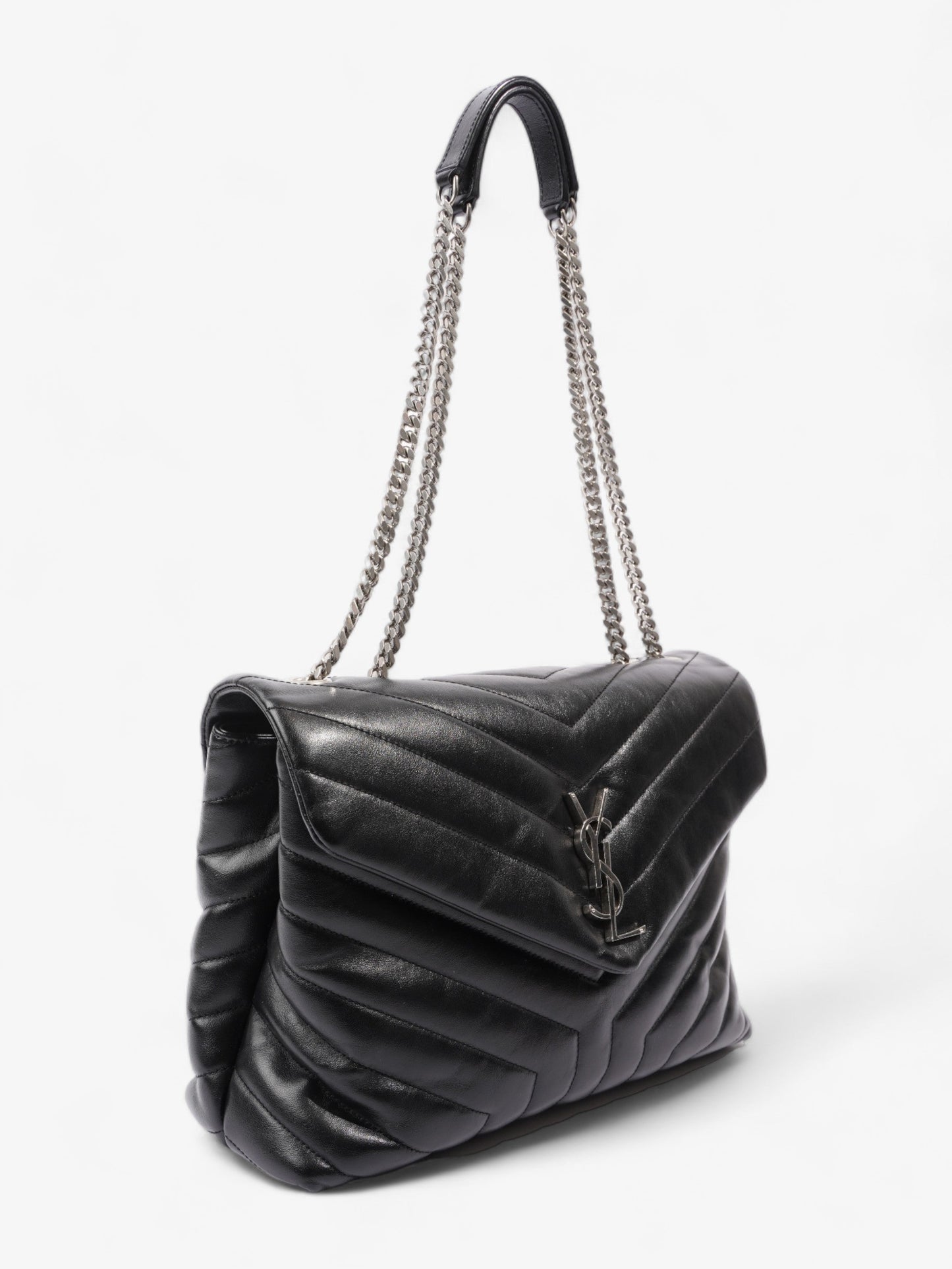 Saint Laurent Lou Lou Medium Black Leather