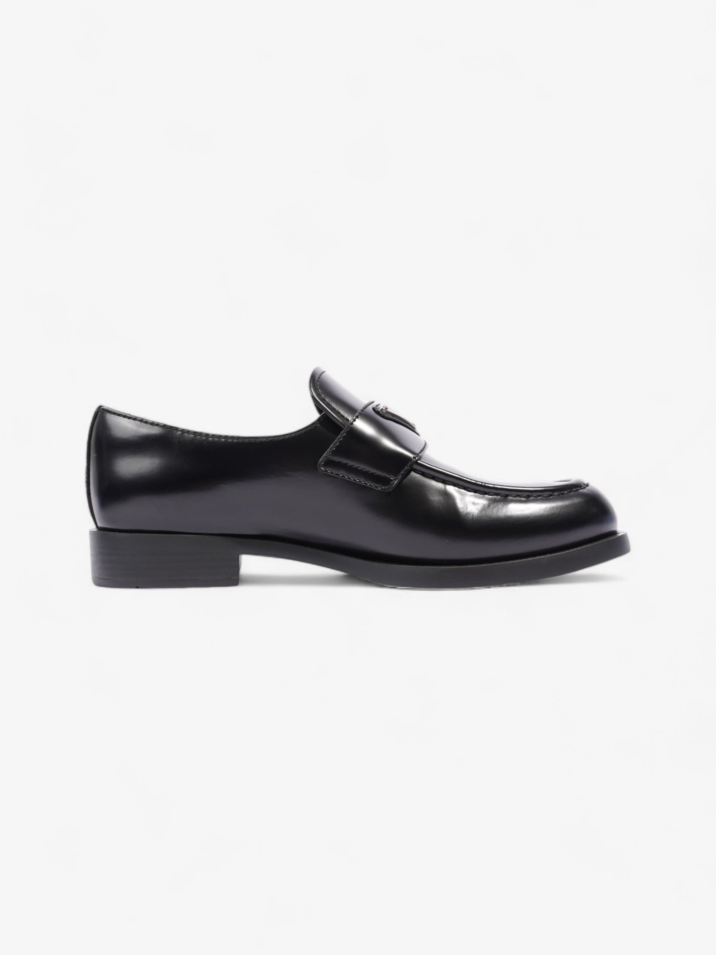 Prada Ritch Erani Loafer Black Leather EU 37.5 UK 4.5