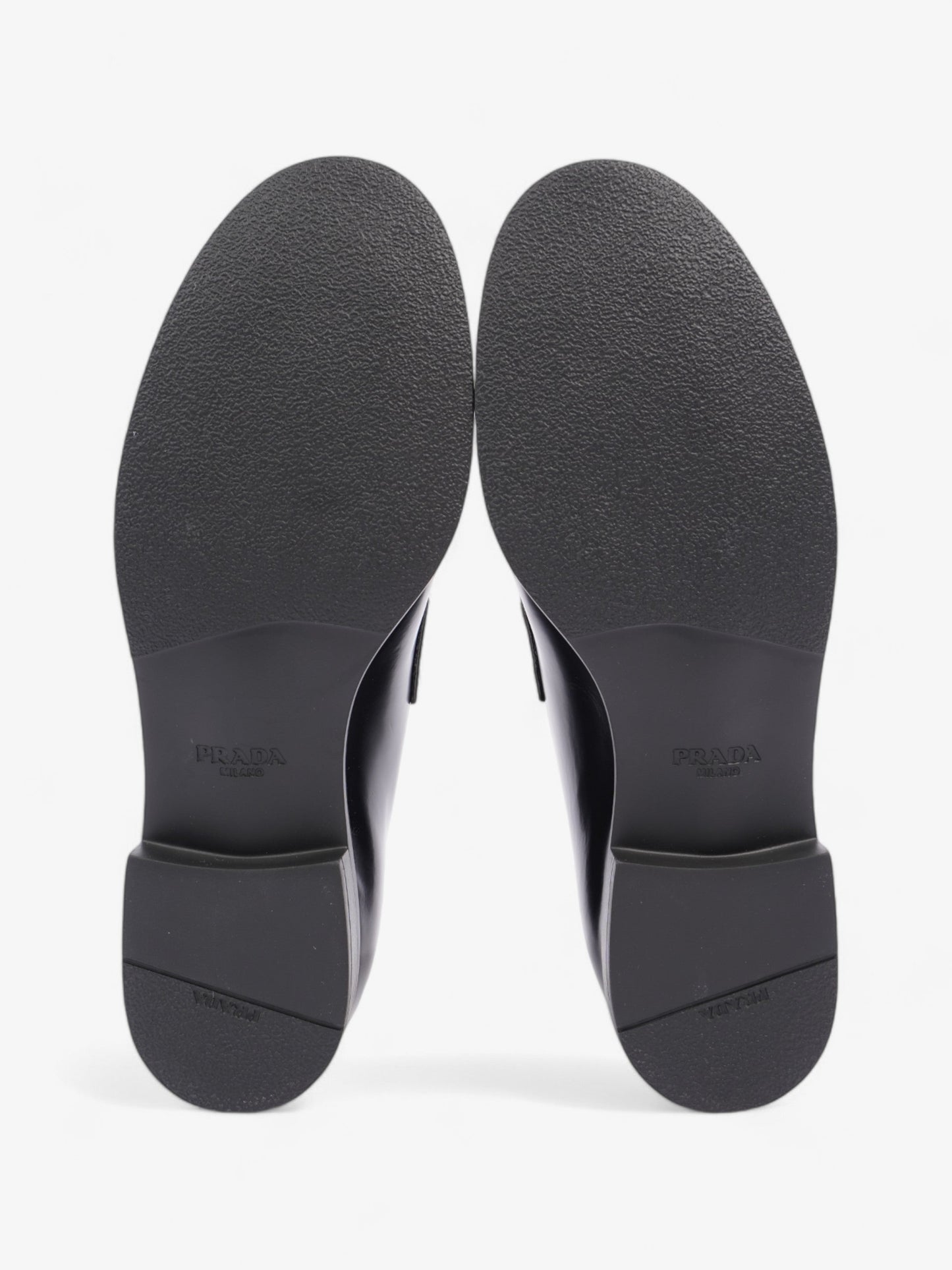 Prada Ritch Erani Loafer Black Leather EU 37.5 UK 4.5