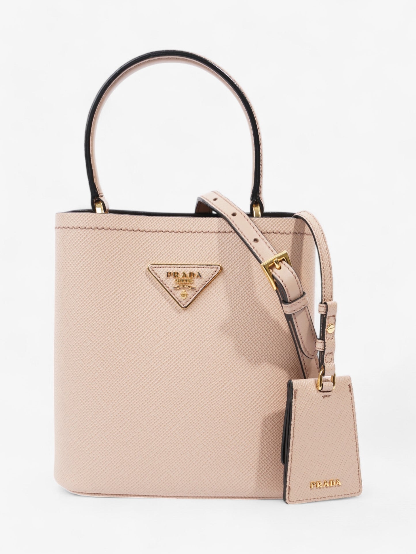 Prada Pannier Nude Beige Saffiano Leather Small