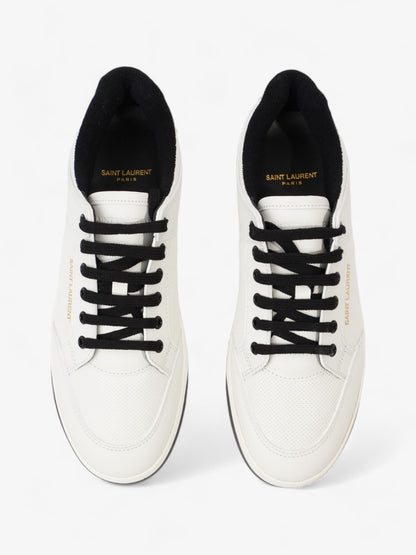 Saint Laurent SL 61/ Perforated Sneakers White / Black Leather EU 43 UK 9