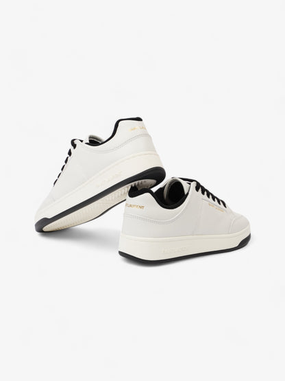 Saint Laurent SL 61/ Perforated Sneakers White / Black Leather EU 43 UK 9