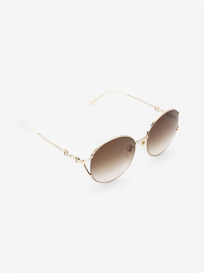 Gucci Horsebit Sunglasses Cream Base Metal