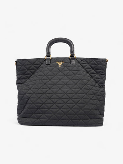 Prada Tessuto Quilted Tote Black Nylon