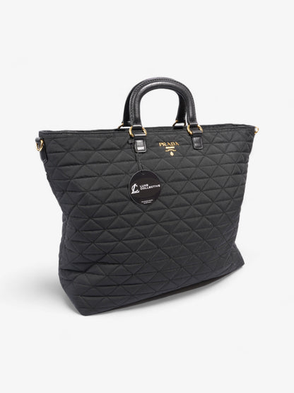 Prada Tessuto Quilted Tote Black Nylon