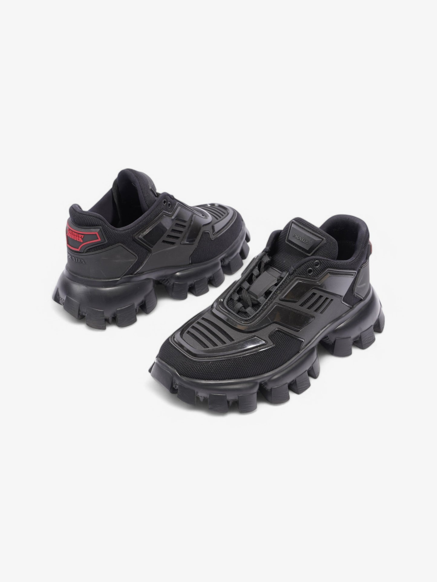 Prada Cloudbust Thunder  Black / Red Mesh EU 39 UK 6