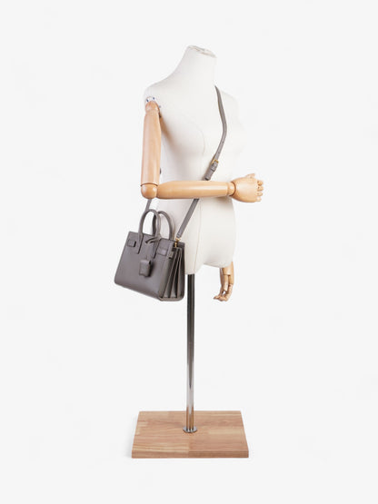 Saint Laurent Sac De Jour Grey Leather Nano