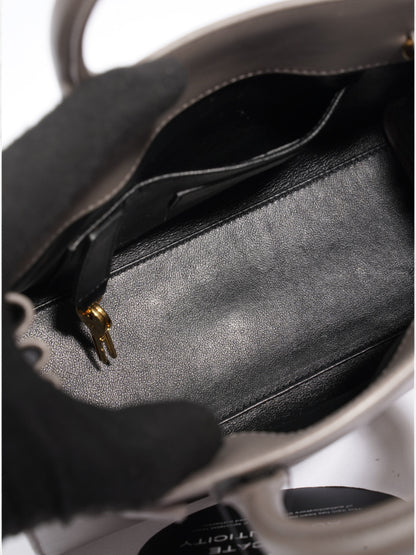 Saint Laurent Sac De Jour Grey Leather Nano