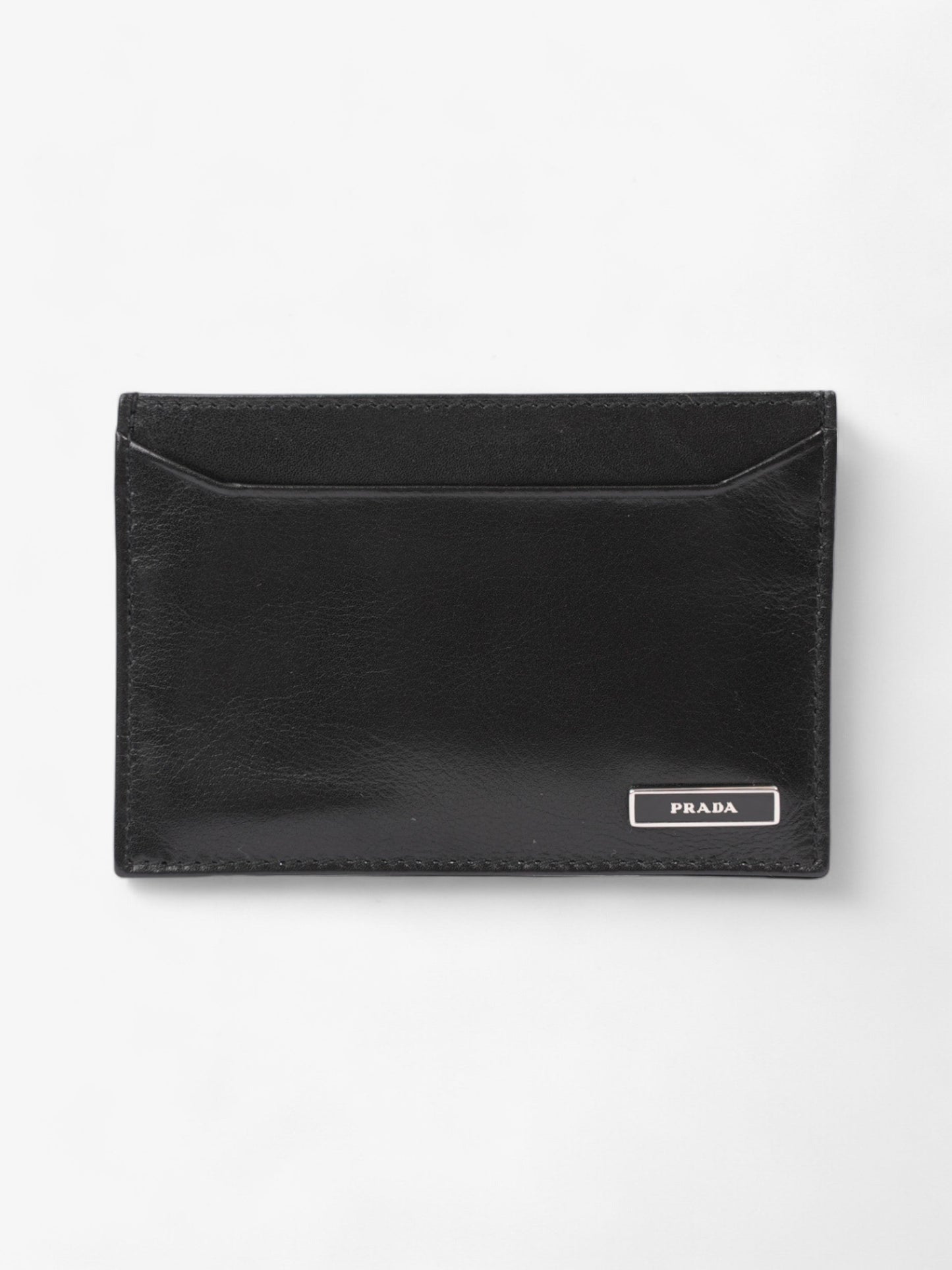 Prada Card Holder Black Leather