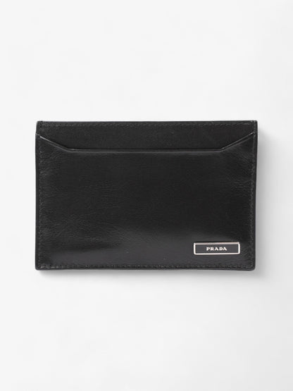 Prada Card Holder Black Leather