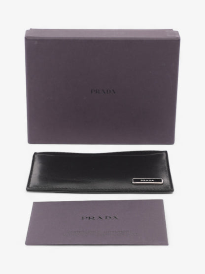 Prada Card Holder Black Leather