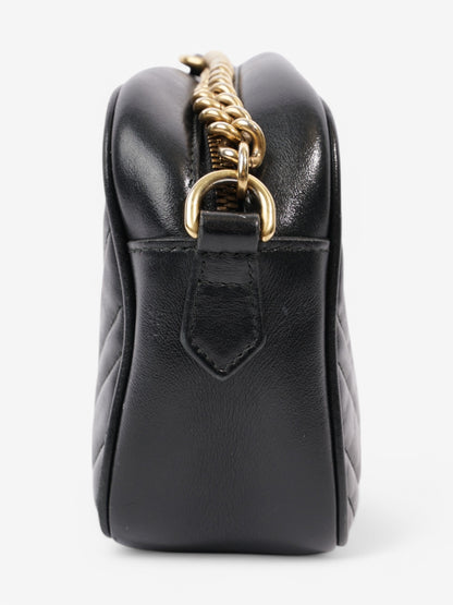 Gucci Marmont Zip Black Matelasse Leather Small