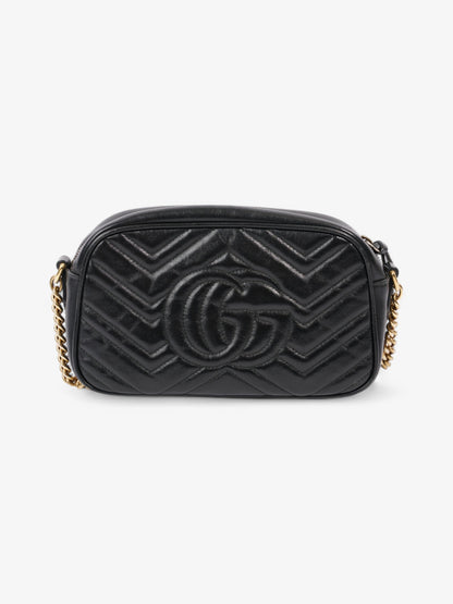 Gucci Marmont Zip Black Matelasse Leather Small