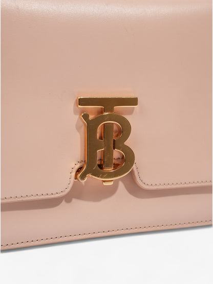 Burberry TB Bag Light Pink Leather Small