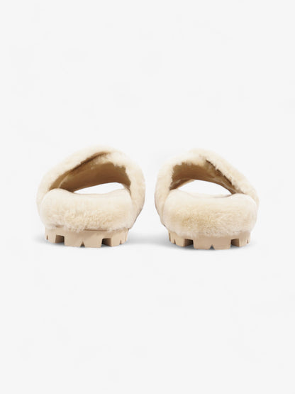 Prada Shearling Sandals Beige Shearling EU 40 UK 7