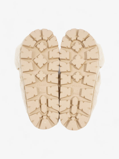 Prada Shearling Sandals Beige Shearling EU 40 UK 7