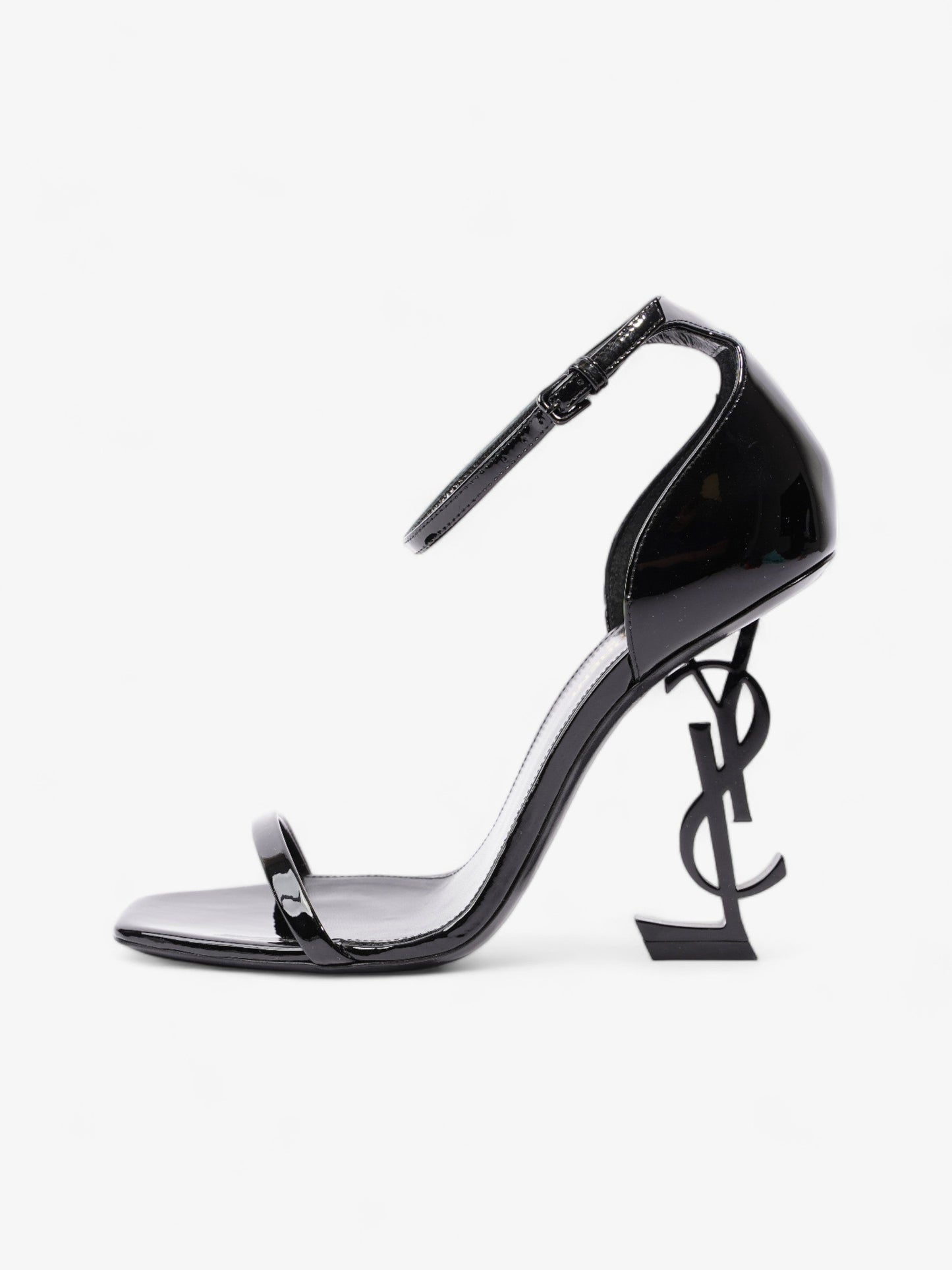 Saint Laurent Opyum 100mm Black Patent Leather EU 38 UK 5