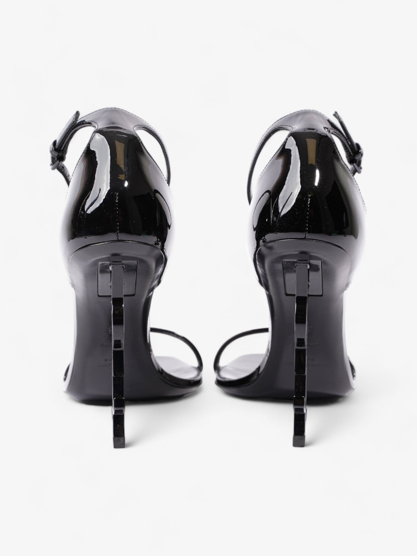 Saint Laurent Opyum 100mm Black Patent Leather EU 38 UK 5