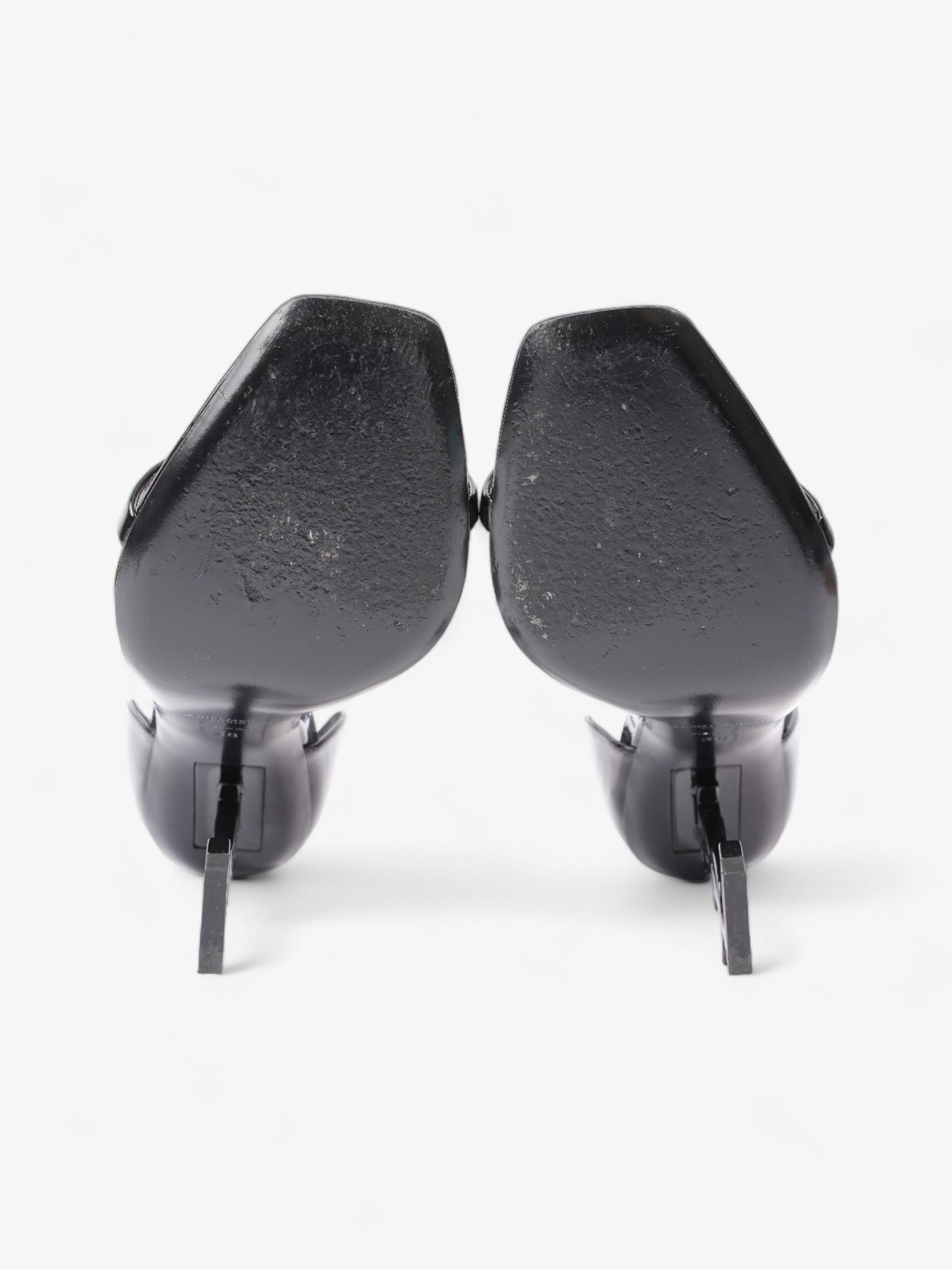 Saint Laurent Opyum 100mm Black Patent Leather EU 38 UK 5