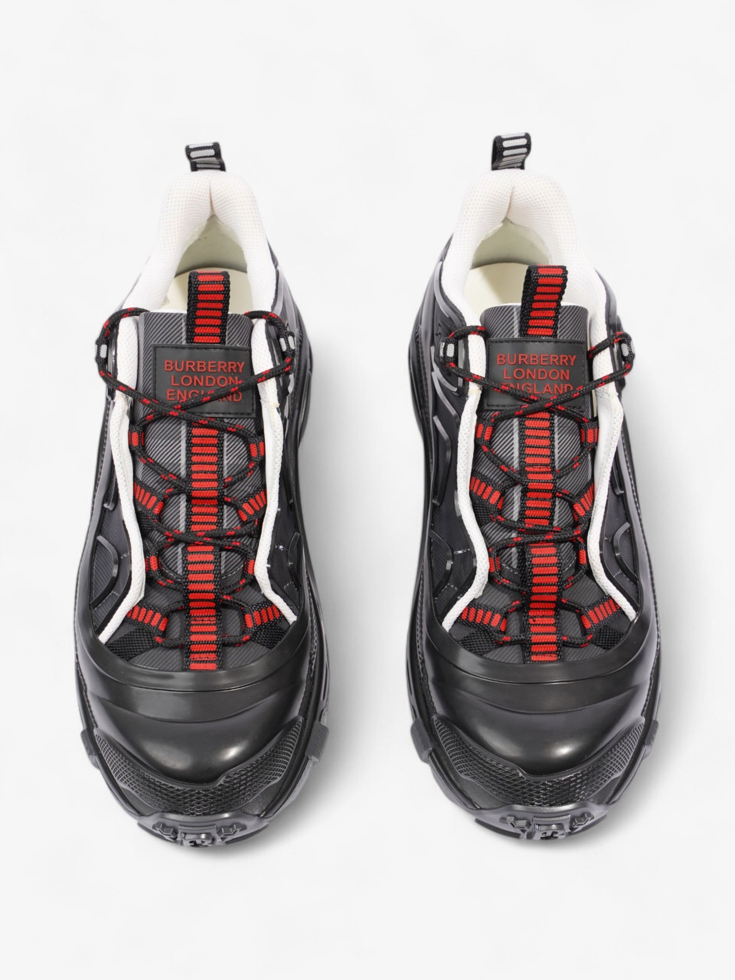 Burberry Arthur Sneakers Black / Red / White Rubber EU 43 UK 9