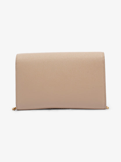 Saint Laurent Uptown Chain Wallet Nude Leather
