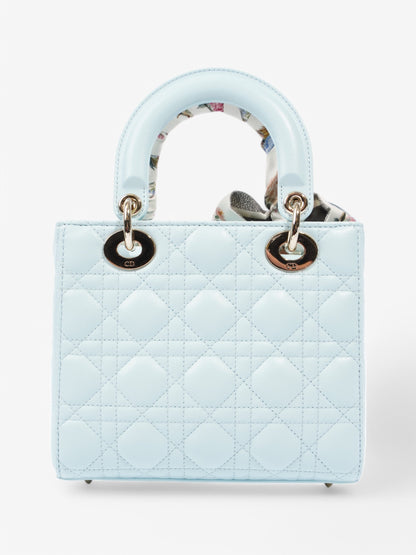 Christian Dior Lady Dior Pale Blue Lambskin Leather Small