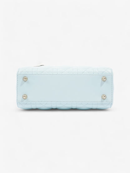 Christian Dior Lady Dior Pale Blue Lambskin Leather Small